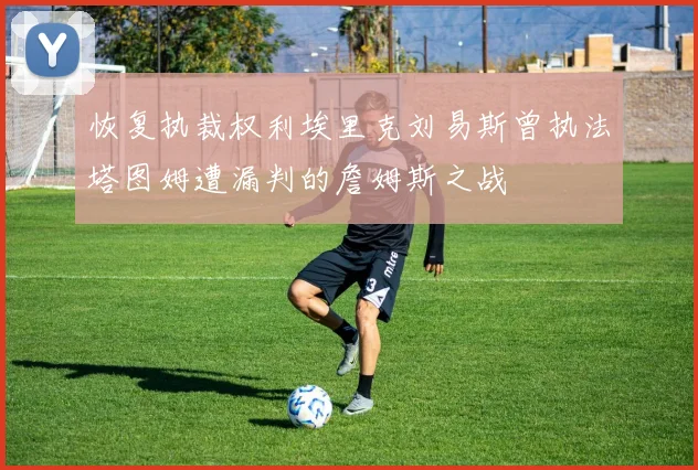 恢复执裁权利埃里克刘易斯曾执法塔图姆遭漏判的詹姆斯之战